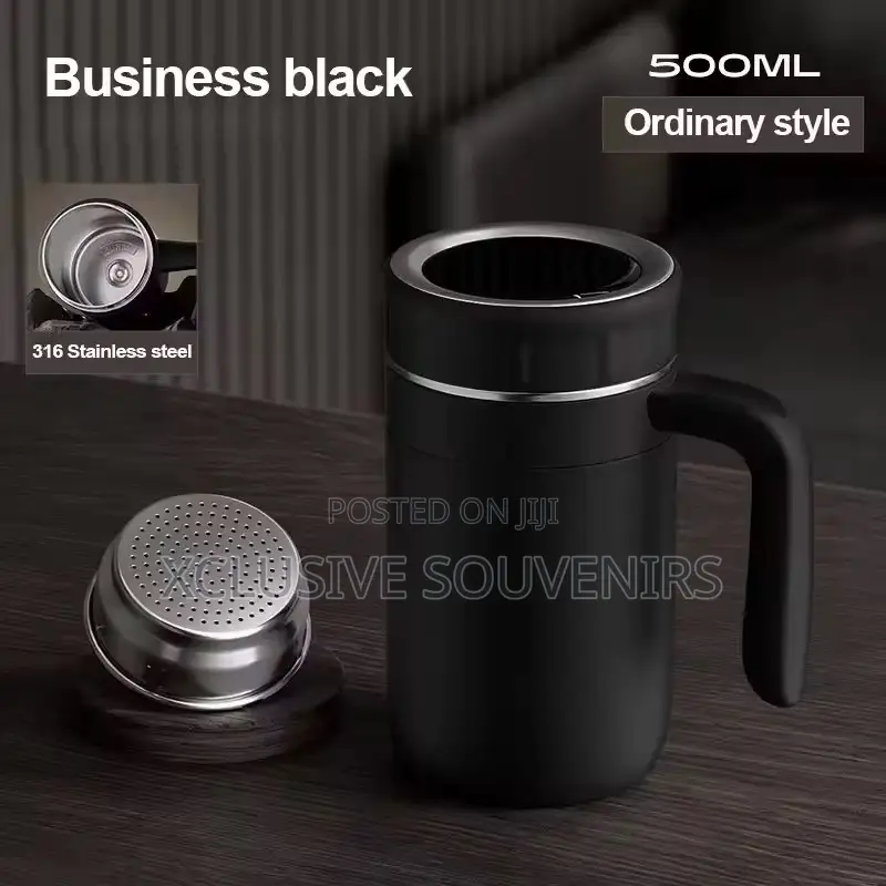 500ml Stainless Steel Temperature-Indicating Thermos Coffee Cup