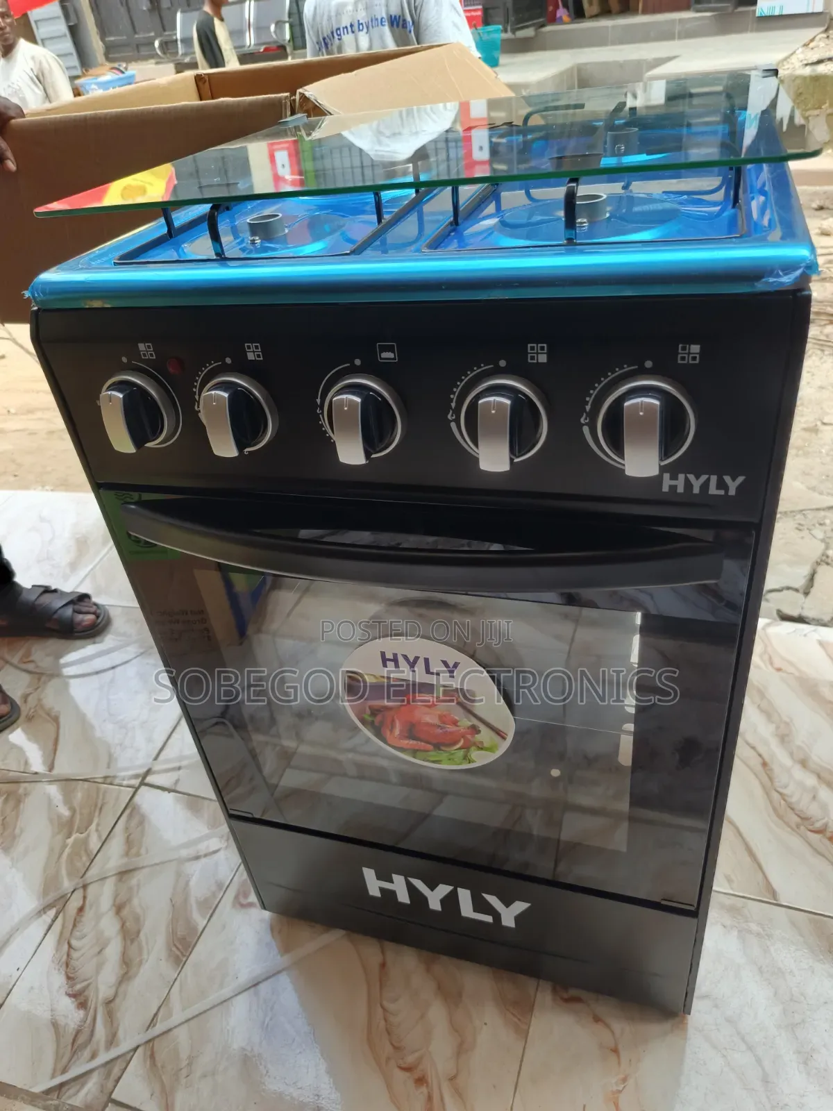 Original Hyly Standing Gas Cooker With Oven 4 Burner ( 3gas 1electric