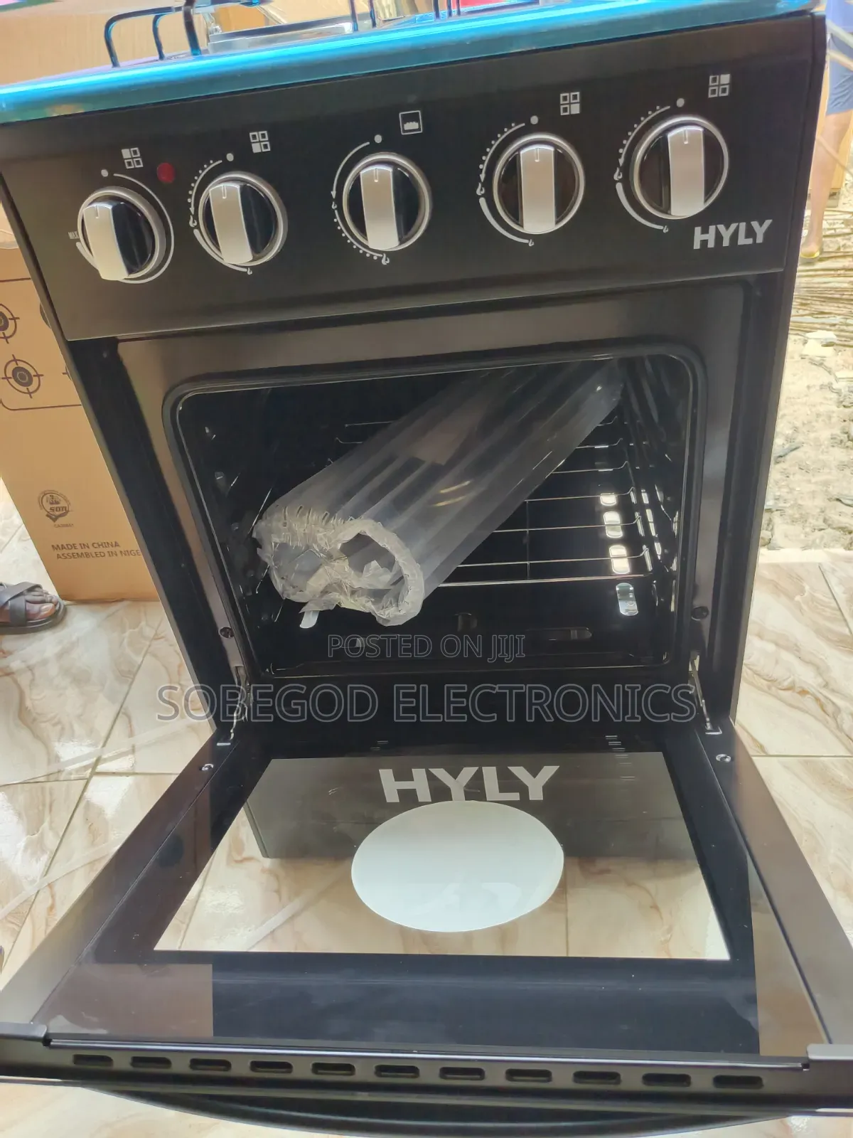 Original Hyly Standing Gas Cooker With Oven 4 Burner ( 3gas 1electric
