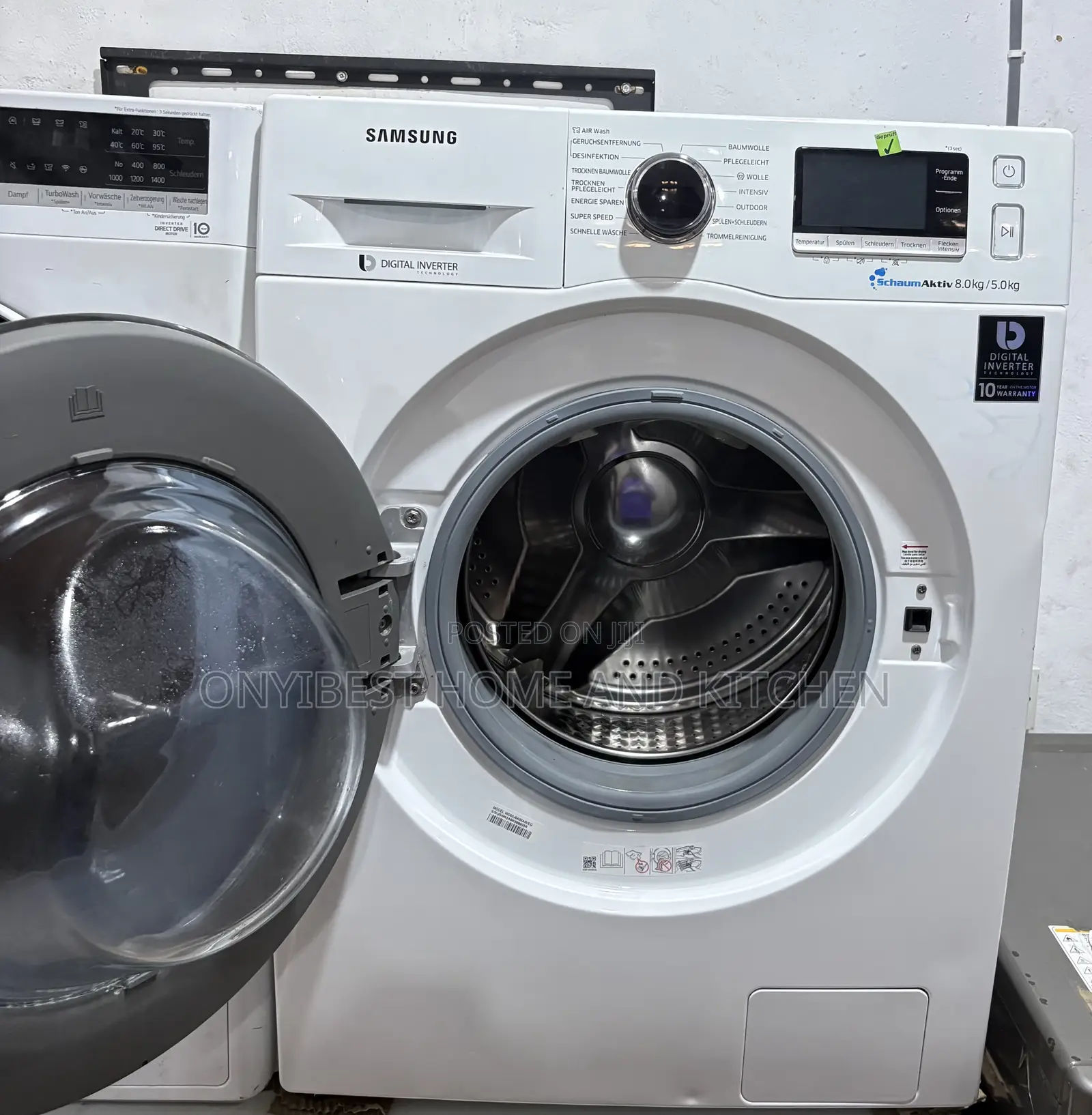 Samsung 8/5kg Wash Rinse Spin and Dry Inverter Washing Machine