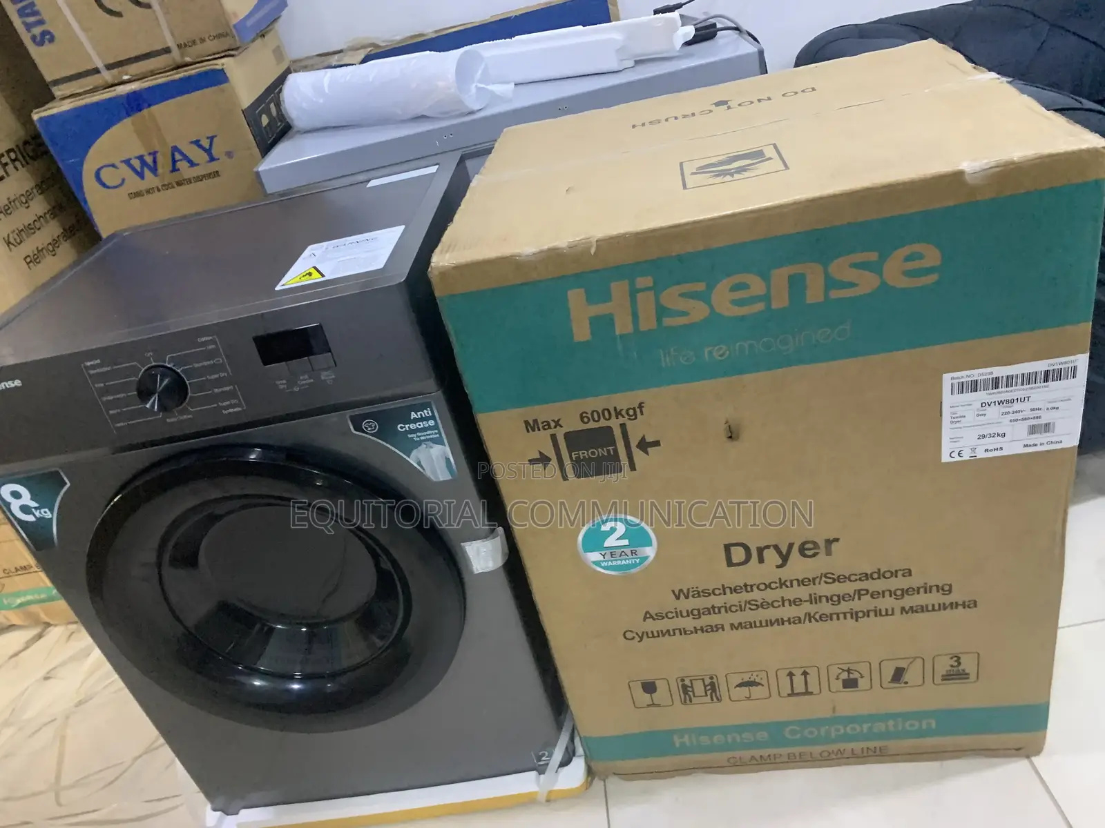 Hisense 8kg Front Load Tumble Dryer Dv1w801ut