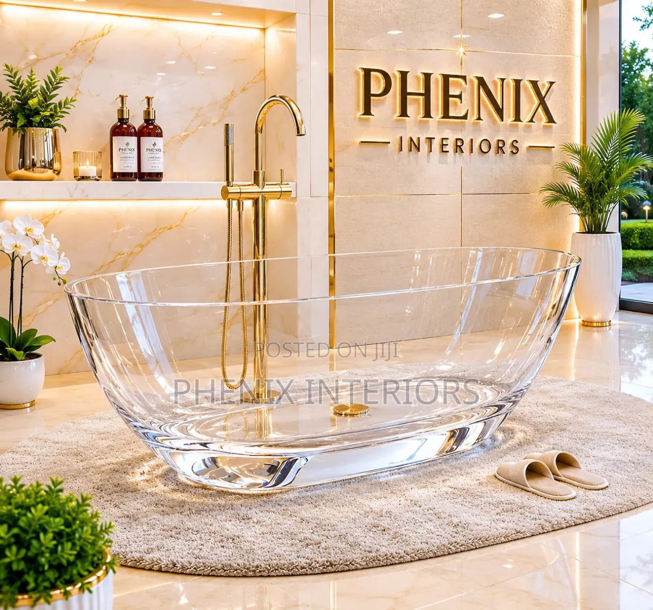Clear Transparent Acrylic Free Stand Bathtub