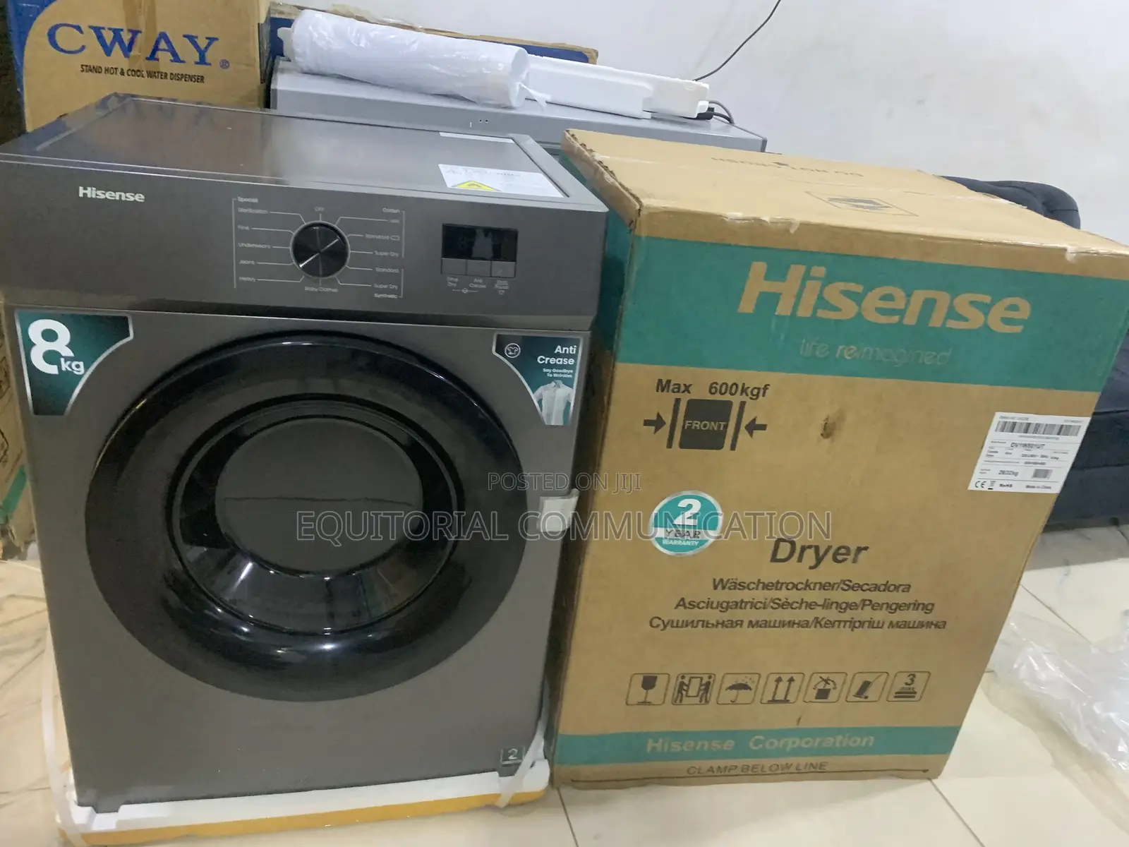 Hisense 8kg Dryer With Anti-Crease Function