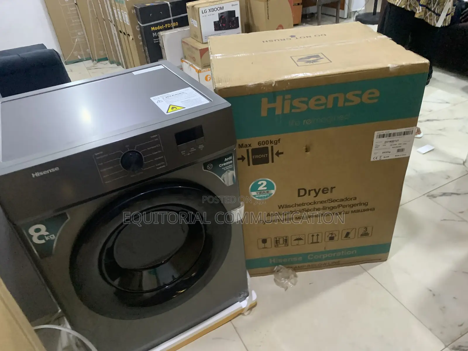 Hisense 8kg Dryer With Anti-Crease Function