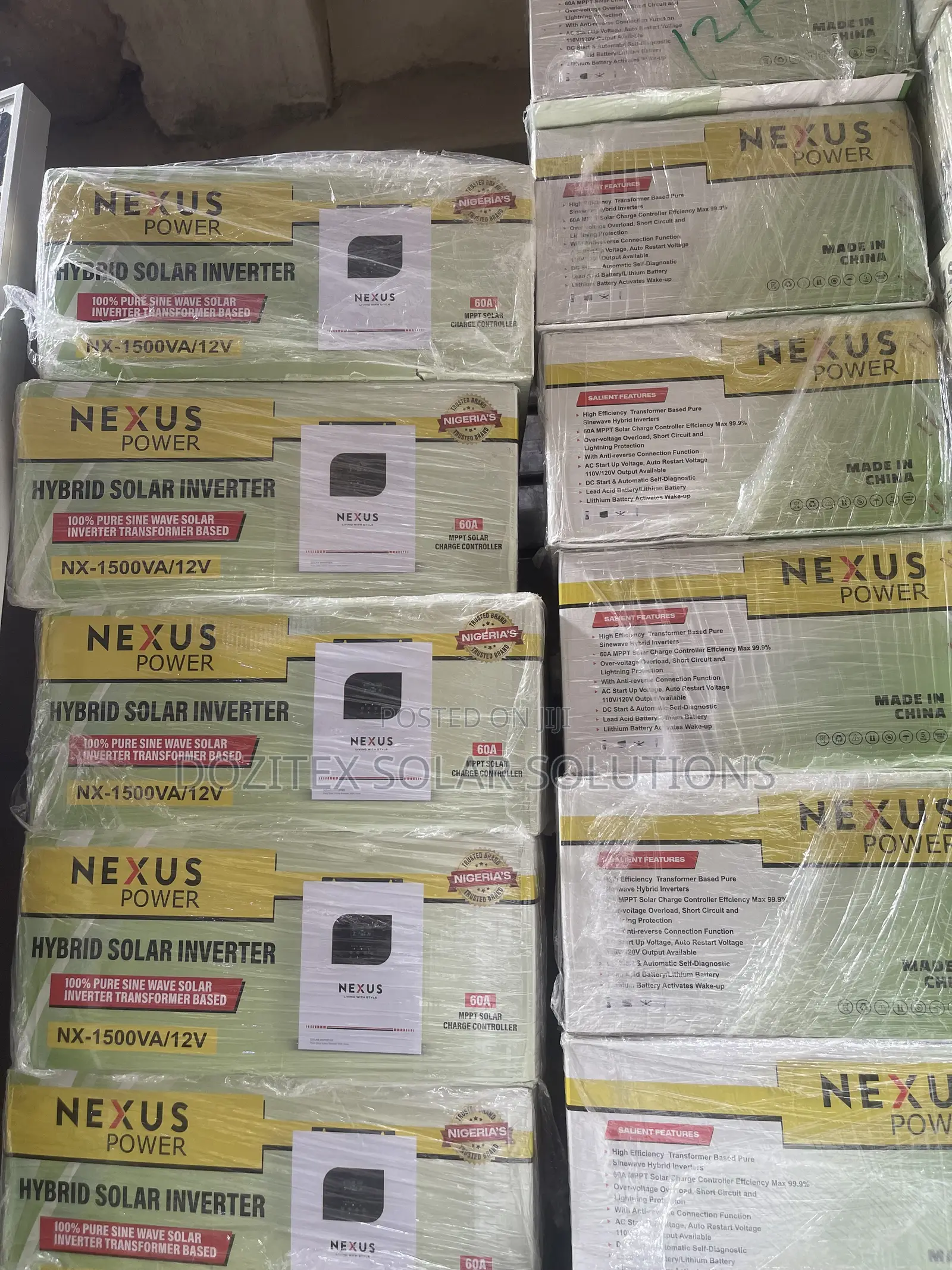 Transformer Base Nexus Solar Hybrid Inverter 1.5kva/12v System