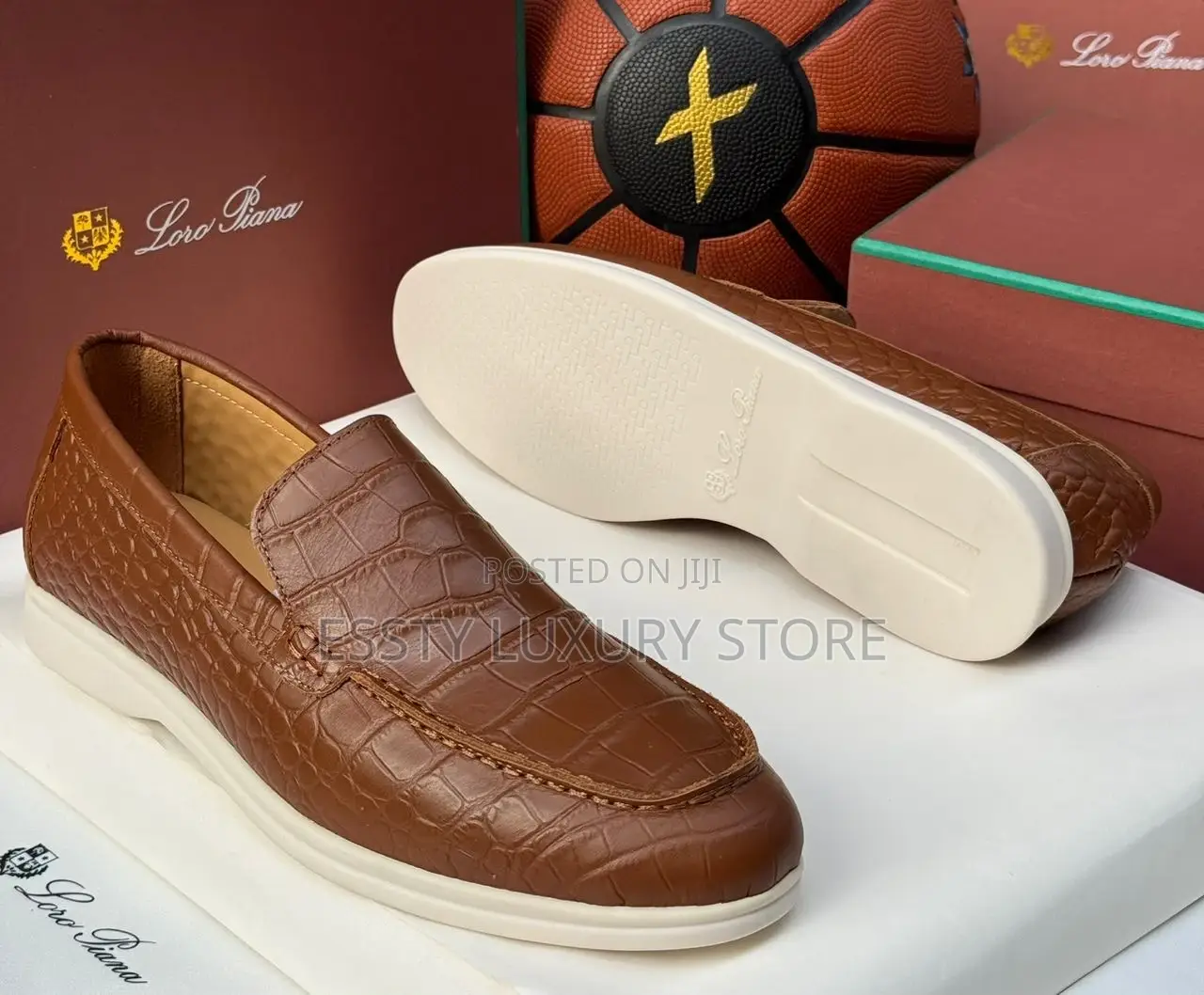 Loro Piana Quality Luxury Men Genuine Leather Loafer Shoe