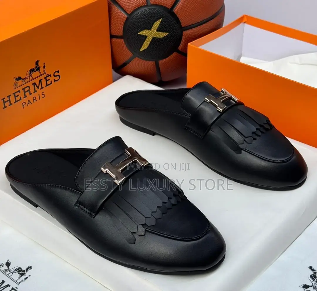 Hermes Quality Luxury Men Paris Half Shoe