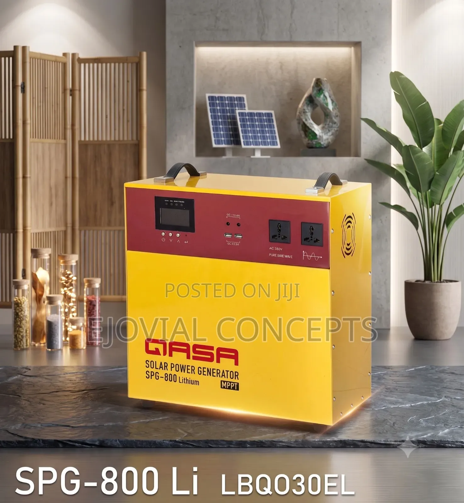 Qasa 600w Solar Generator With Lithium Battery 12v100ah SPG-800li