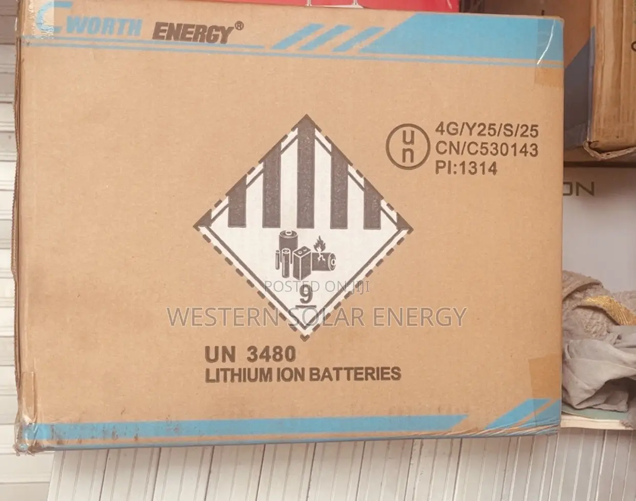 C Worth Energy 12.8v 100ah Lithium Solar Battery (Ce-GCL-12100c)