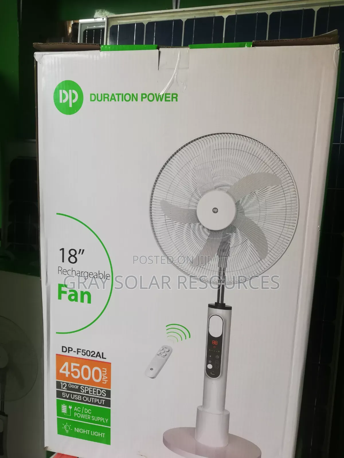 DPC 18" Rechargeable Fan
