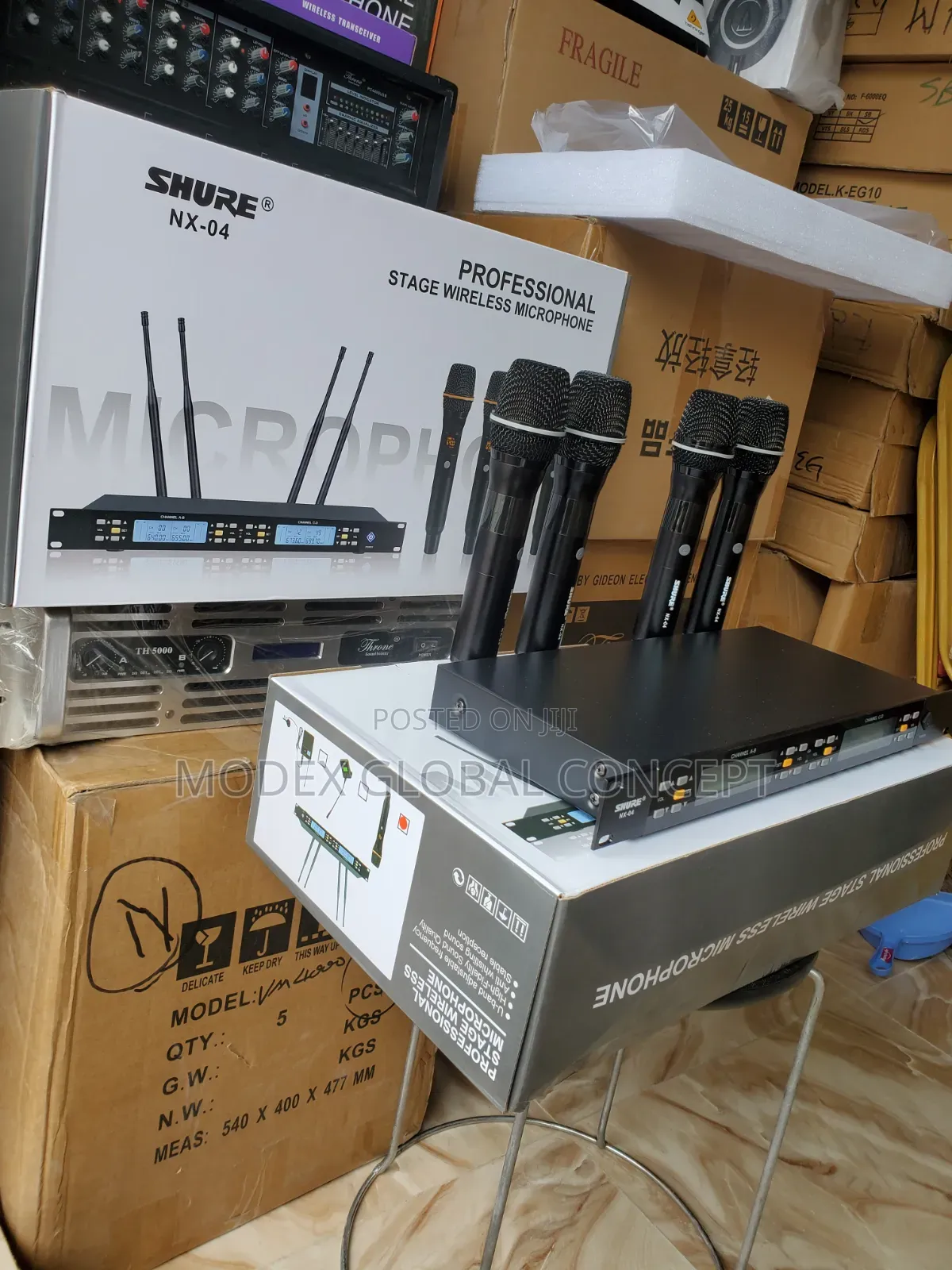 Shure Nx-04 Is a 4-Channel Wireless Microphone System.