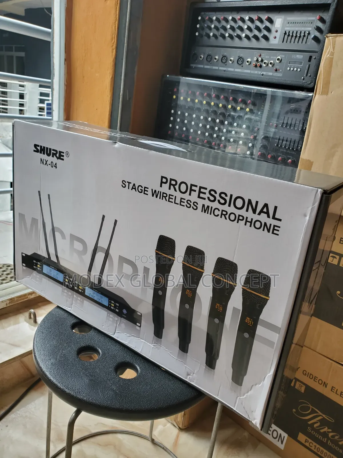 Shure Nx-04 Is a 4-Channel Wireless Microphone System.