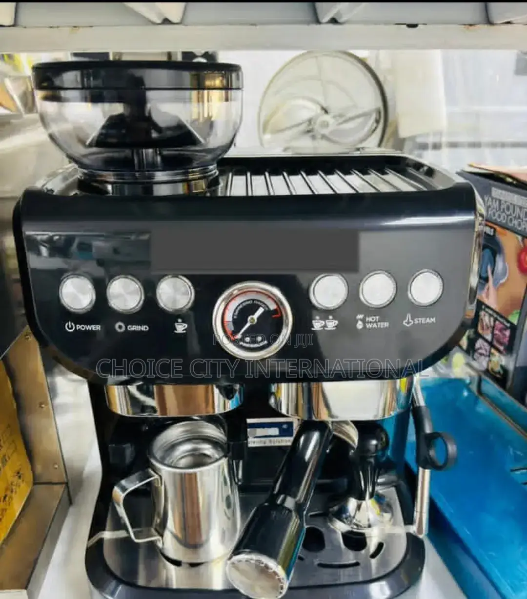 Semi Industrial Coffee Espresso Machine With Grinder