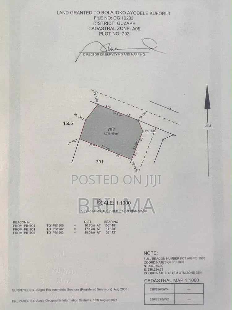 Residential Land in Guzape for Sale