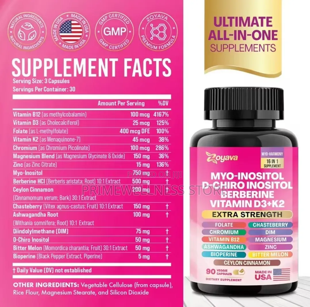 Myo D-Chiro Inositol Blend 16 in 1 90capsules