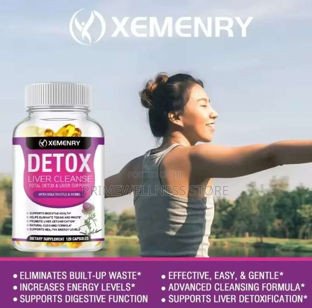 Detox Liver Cleanse With Milk Thistle Herbs 120 Soft Gel