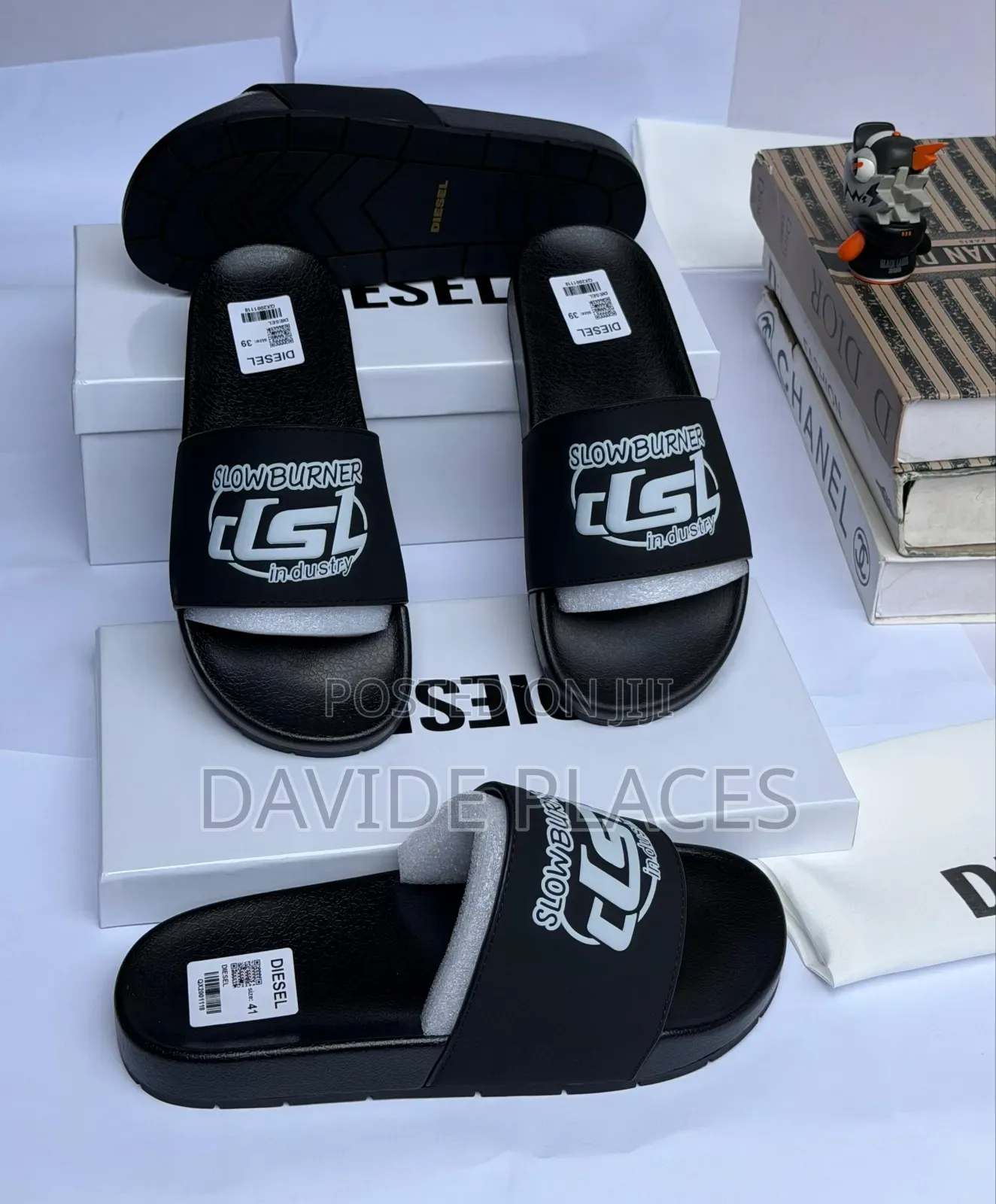 Quality Original Diesel Unisex Slide Black