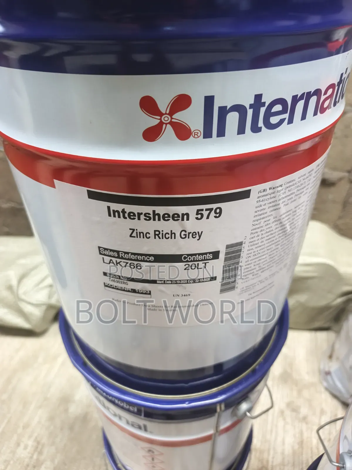 Inter Sheen 579 Zinc Rich Grey 20l