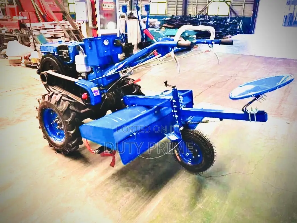 Diesel Power Tiller / Walking Tractor With Rotary Cultivator Seat