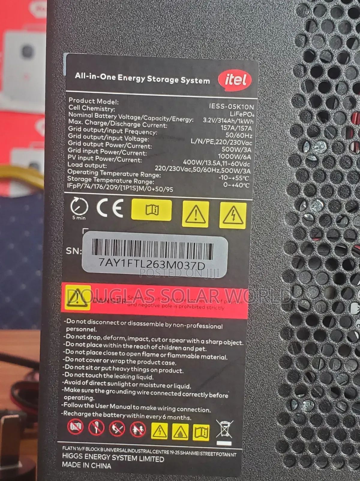 Itel 500w/1000wh Power Tank
