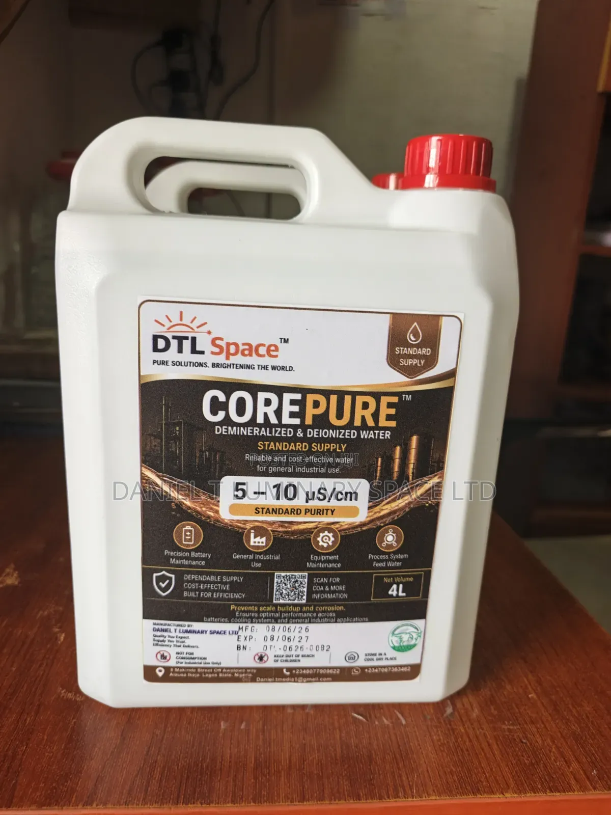 Distilled Water for Inverter Batteries – Pure Dm/Di Water