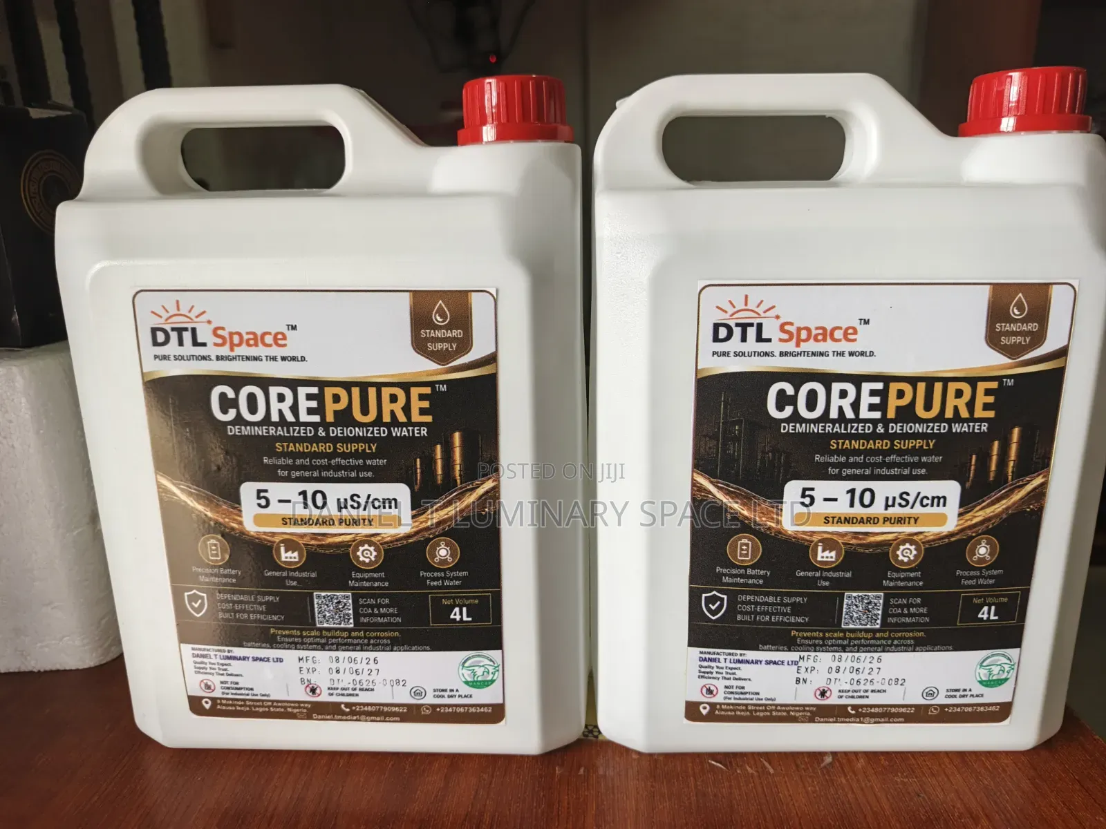 Battery Water for Tubular Batteries