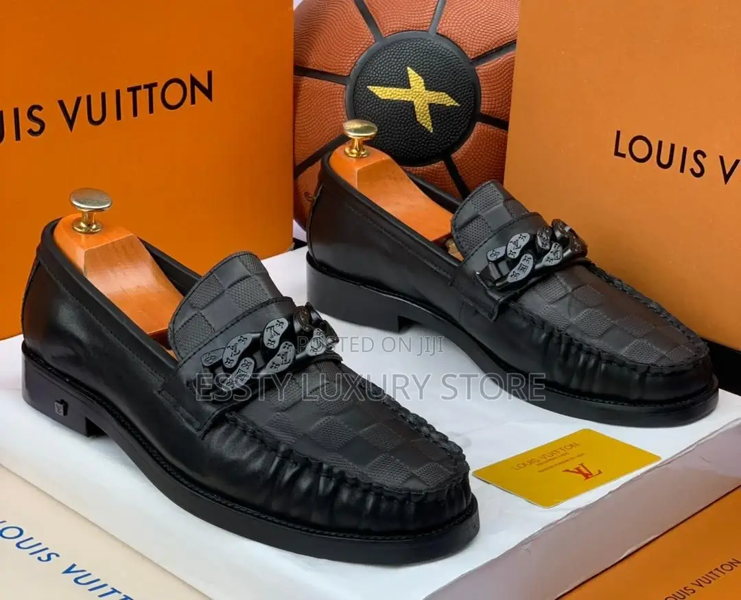Louis Vuitton Quality Luxury Men Genuine Leather Corporate Shoe