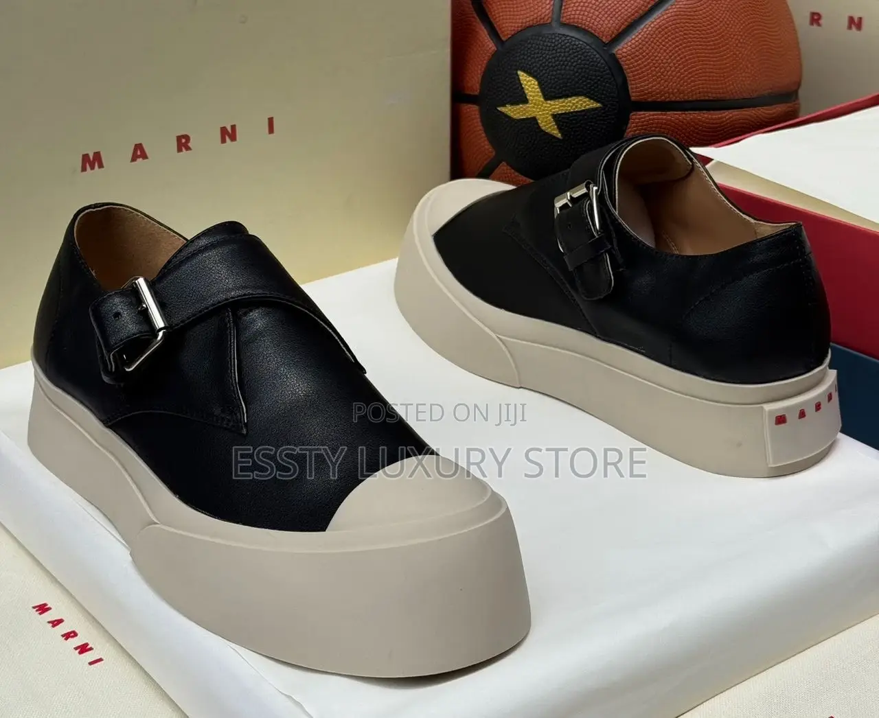 New Marni Quality Luxury Men Genuine Leather Sandals