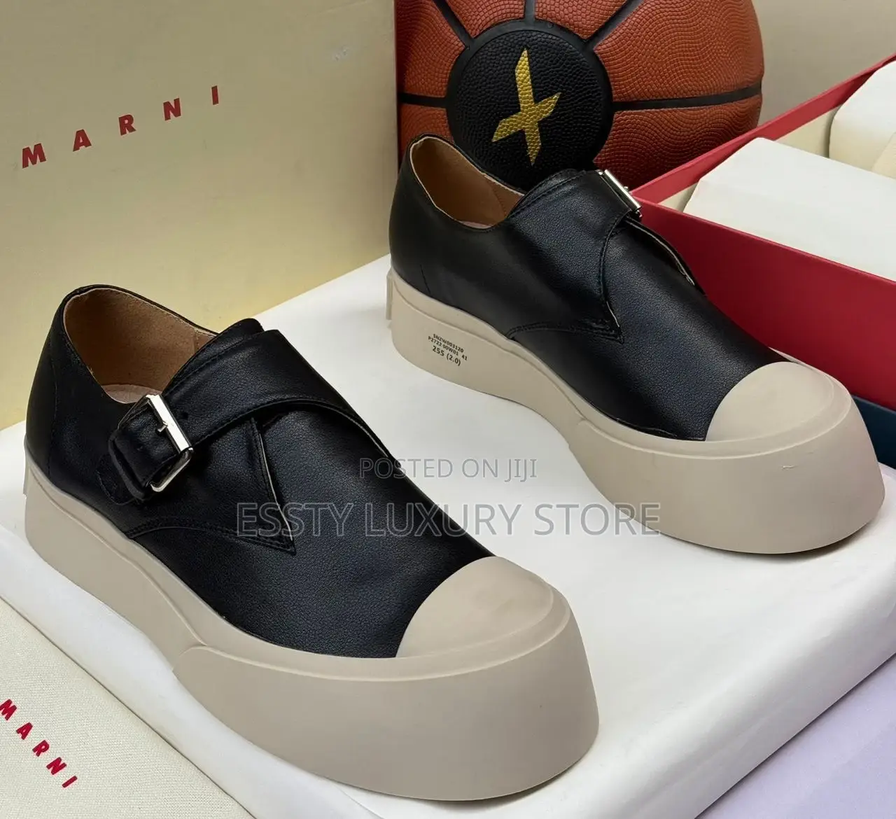 New Marni Quality Luxury Men Genuine Leather Sandals