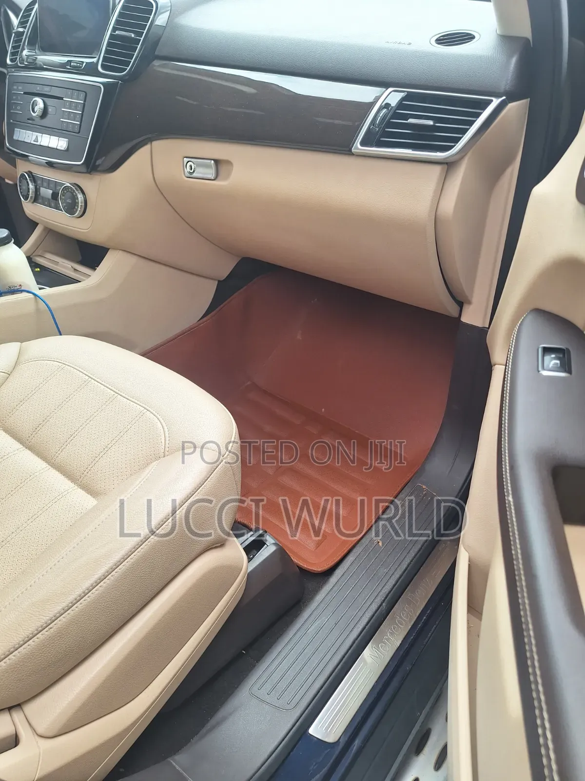 Gle/Ml350 Brown Colour Leather Mat