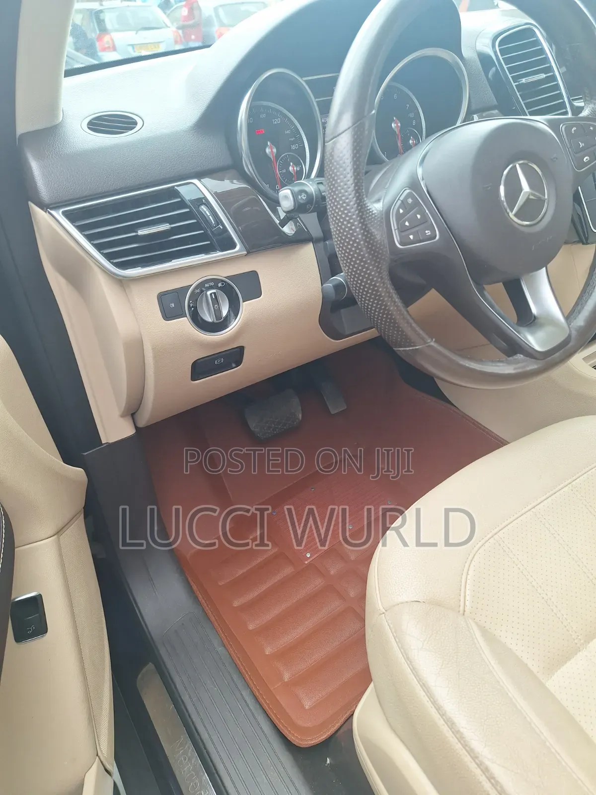 Gle/Ml350 Brown Colour Leather Mat