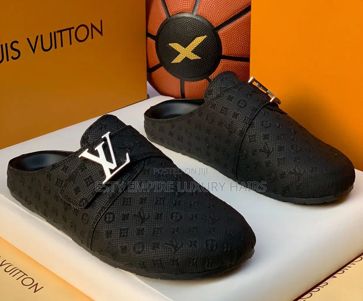 Louis Vuitton Quality Luxury Men Genuine Leather Half Shoe