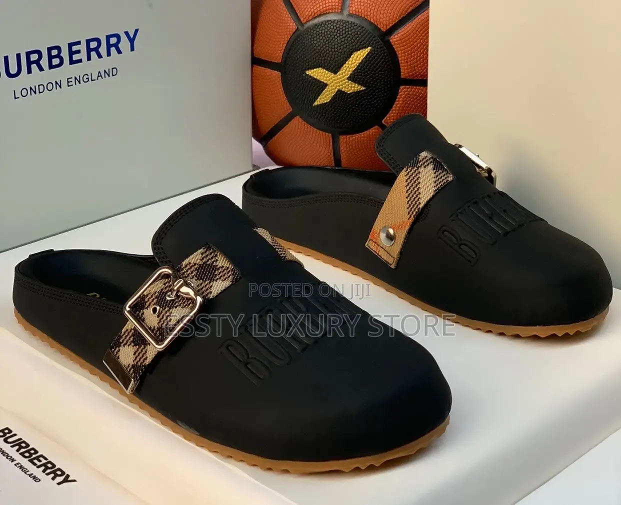Burberry Quality Luxury Men Genuine Leather Half Shoe