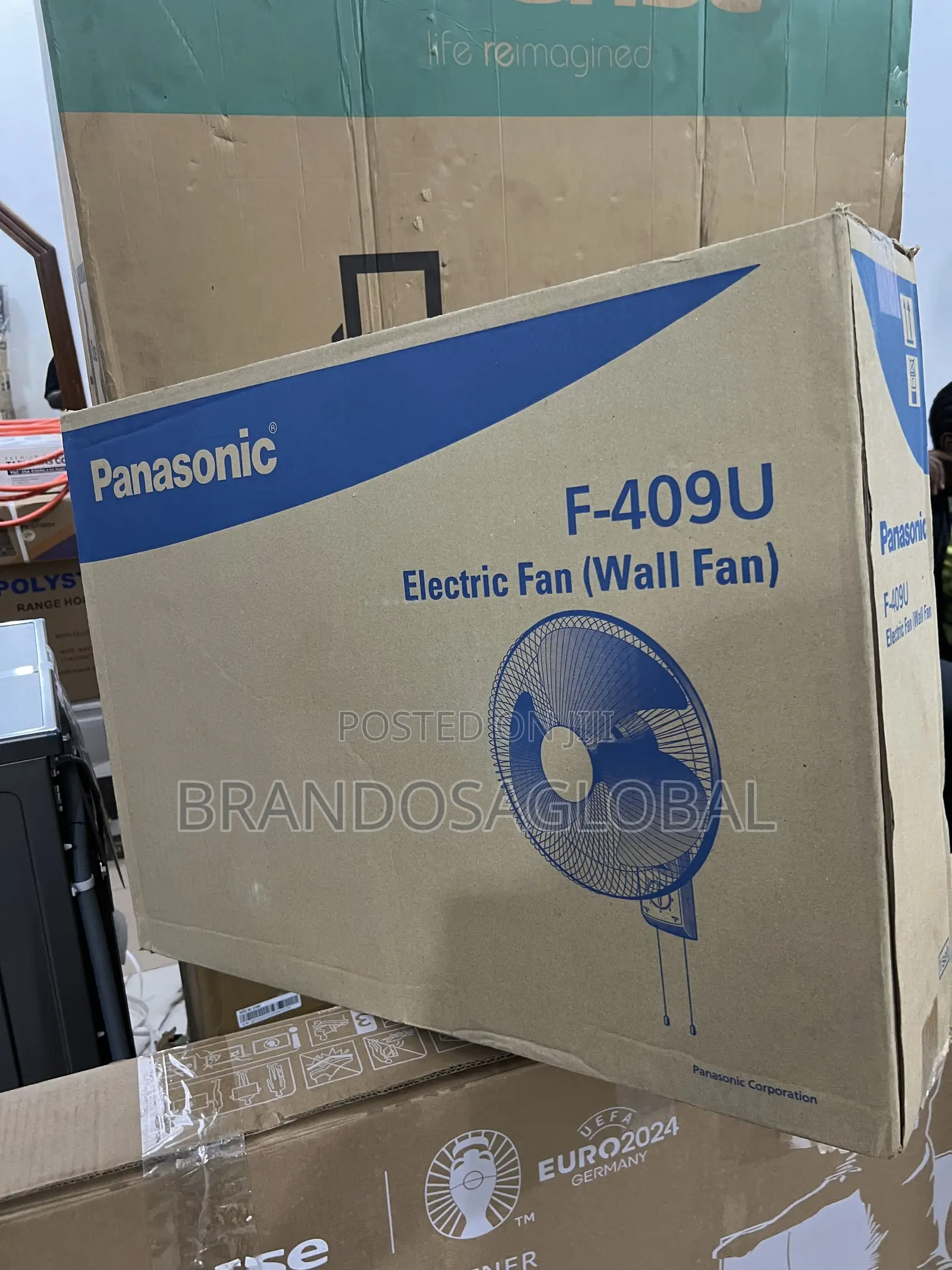 Panasonic 16 Inches Wall Fan [F-409u] Efficient Room Ventilation
