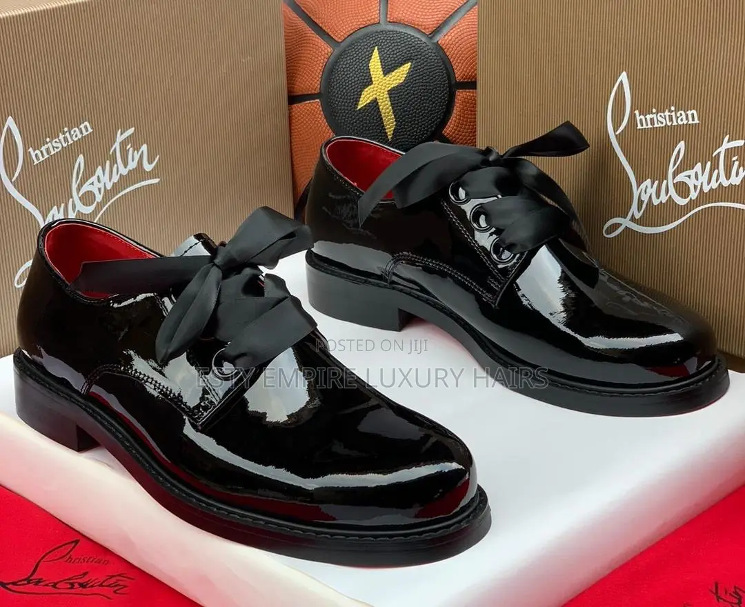 Christian Louboutin Quality Luxury Men Genuine Leather Corporate Shoe