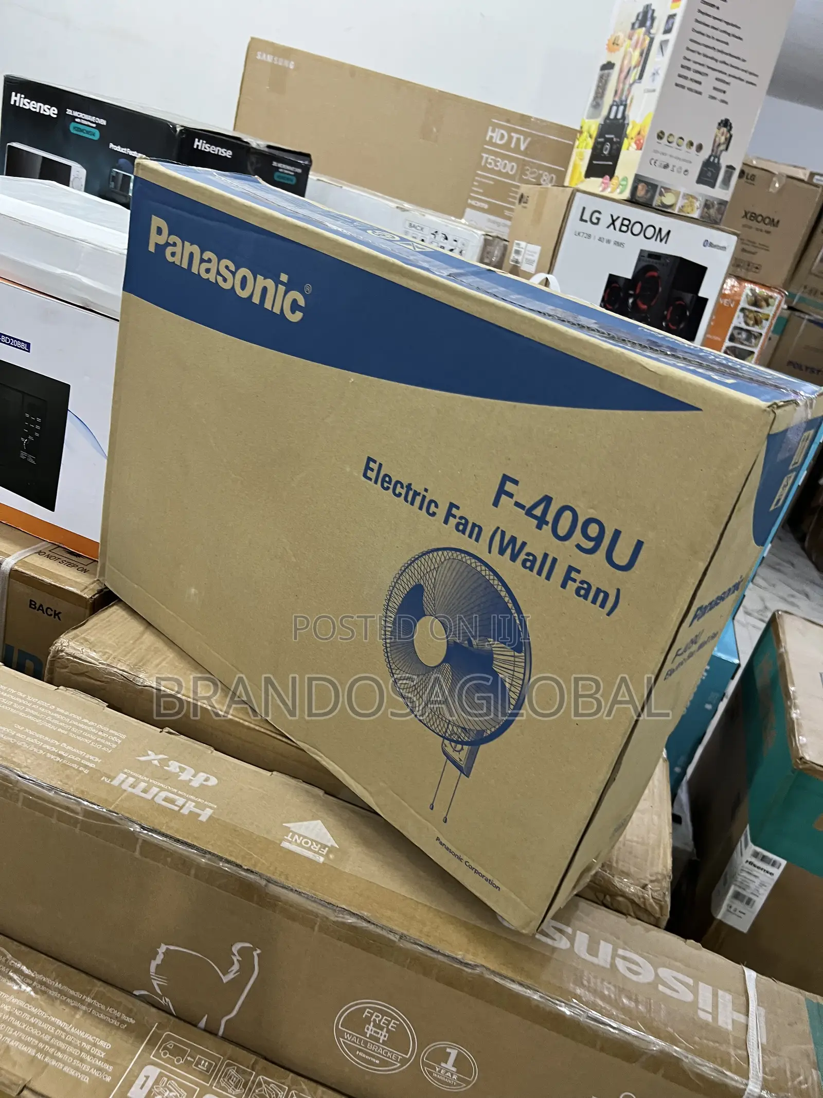 Panasonic 16 Inches Wall Fan [F-409u] Strong Motor Performance