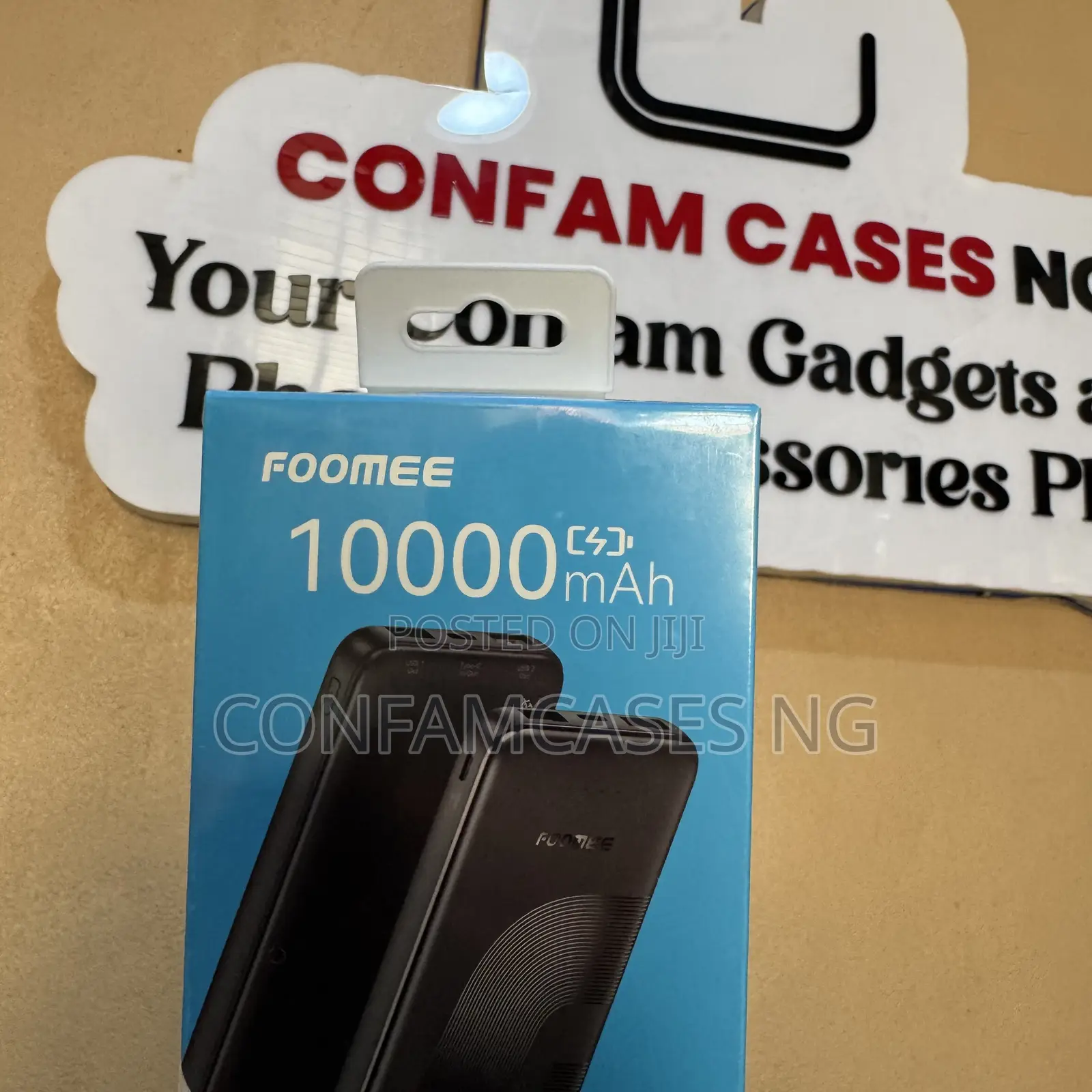 Foomee 10000mah Supports Type C in and Out Power Bank