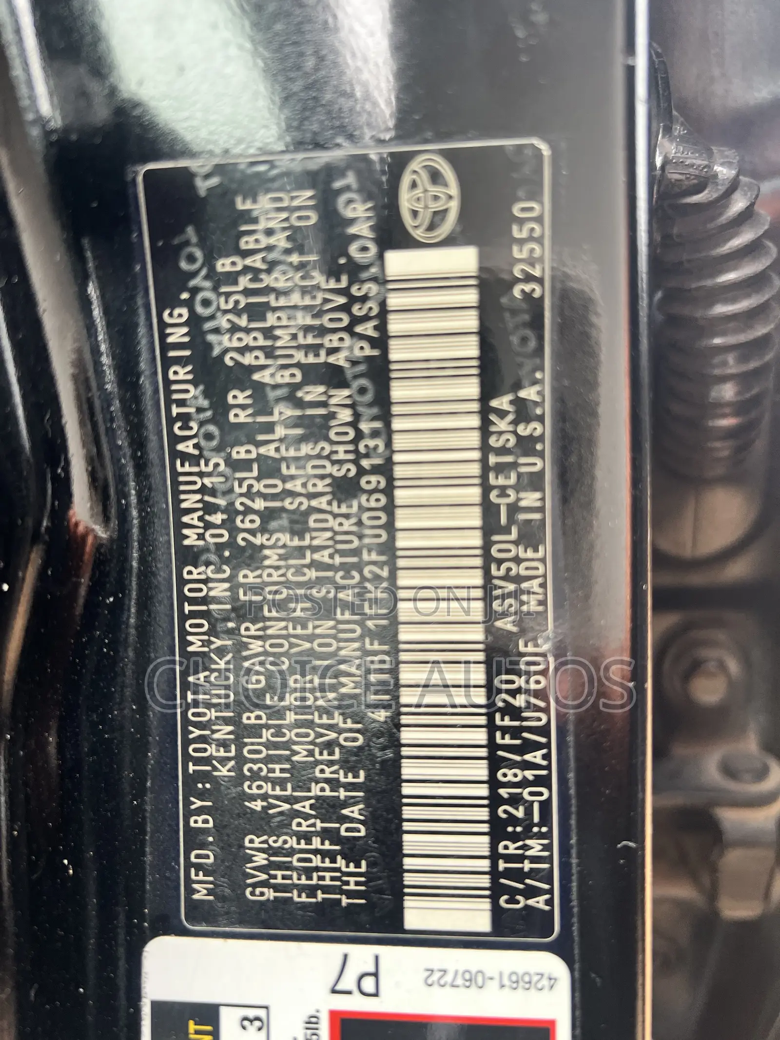 Toyota Camry 2015 Black