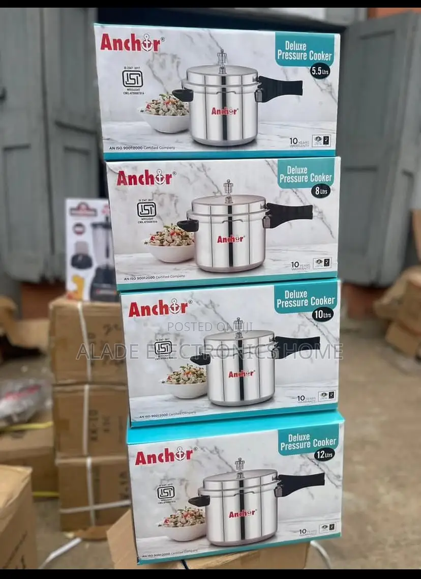 Anchor Pressure Cooker. 5.5ltrs Size. 5yrs Waranty
