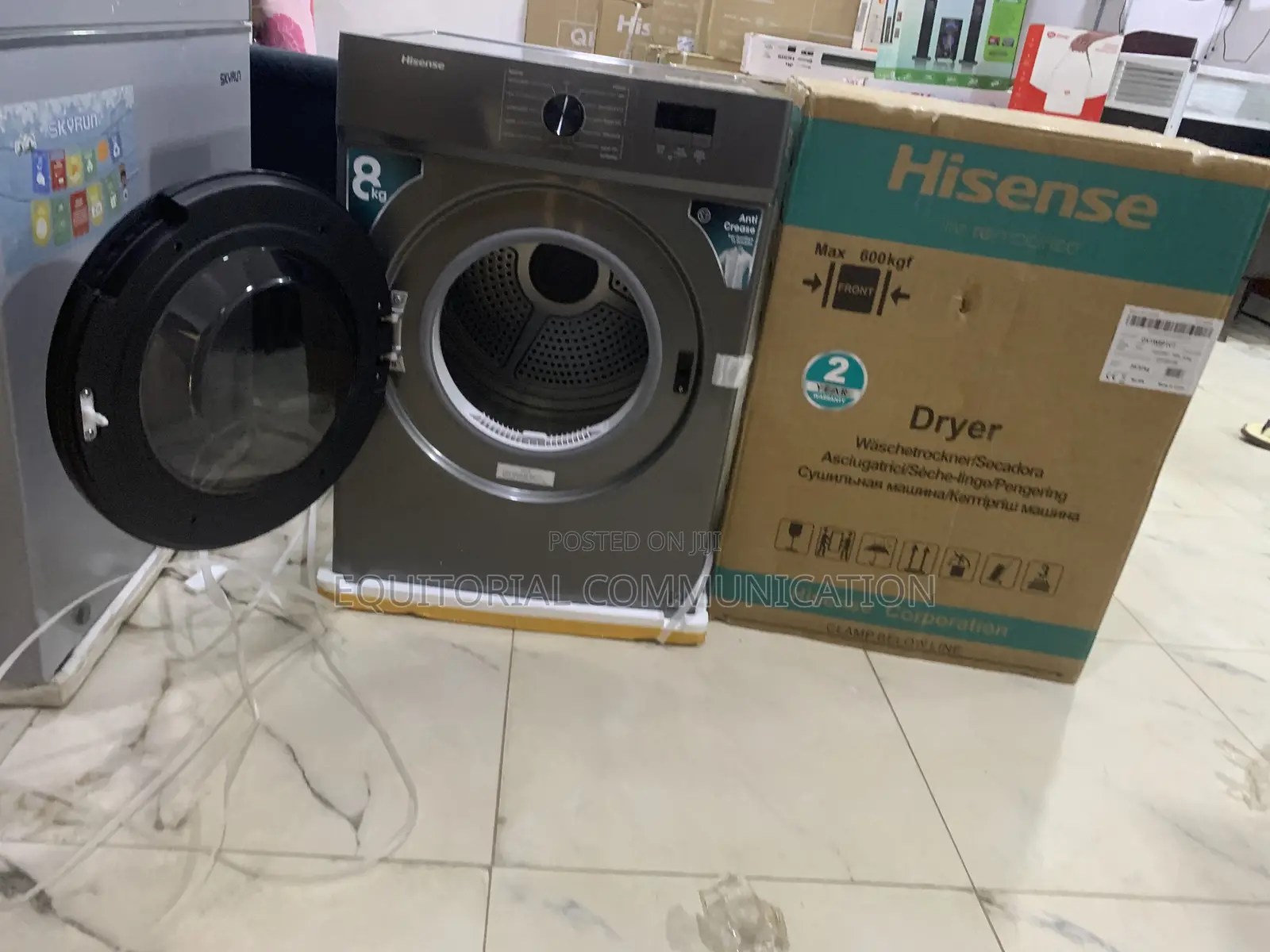 Hisense 8kg Clothes Dryer With Anti-Crease Care