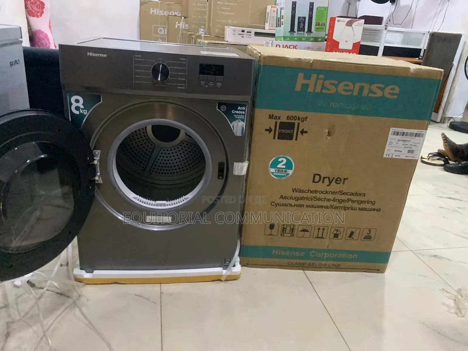 Hisense 8kg Dryer for Fast and Even Drying