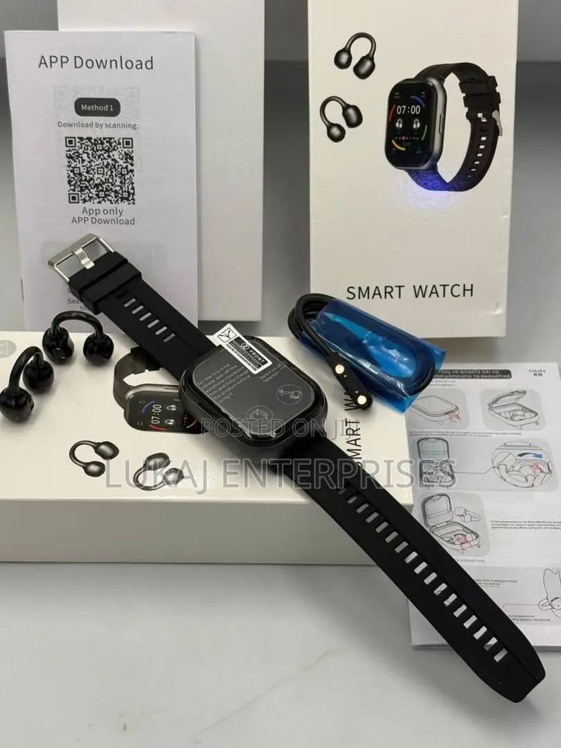 Smartwatch Built-in Clip-on TWS Earphones