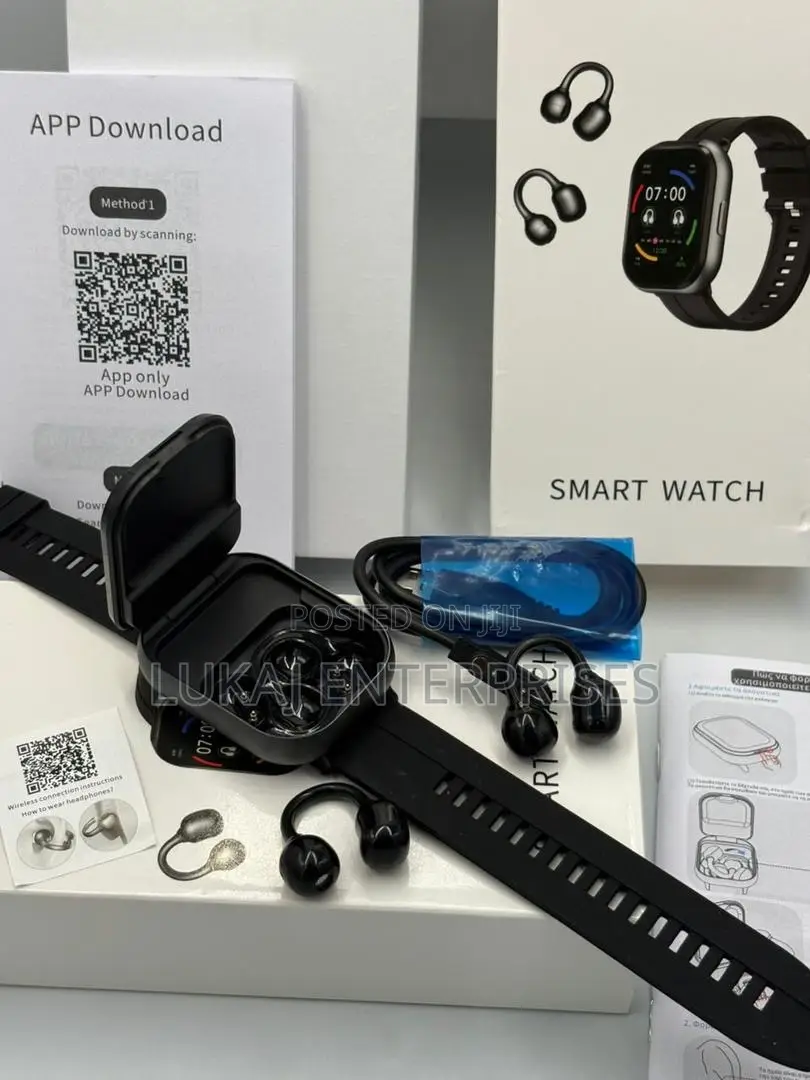 Smartwatch Built-in Clip-on TWS Earphones