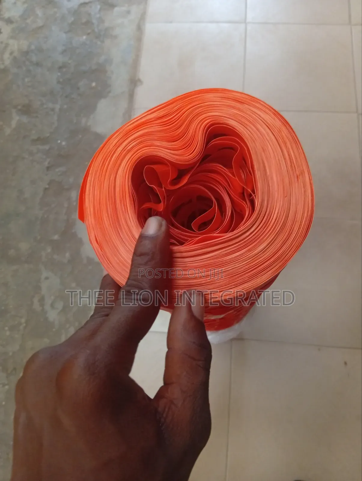 High Visibility Orange Safety Barrier Net