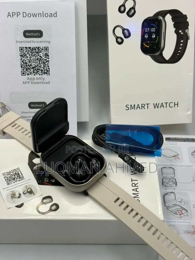 Smartwatch Built-in Clip-on TWS Earphones