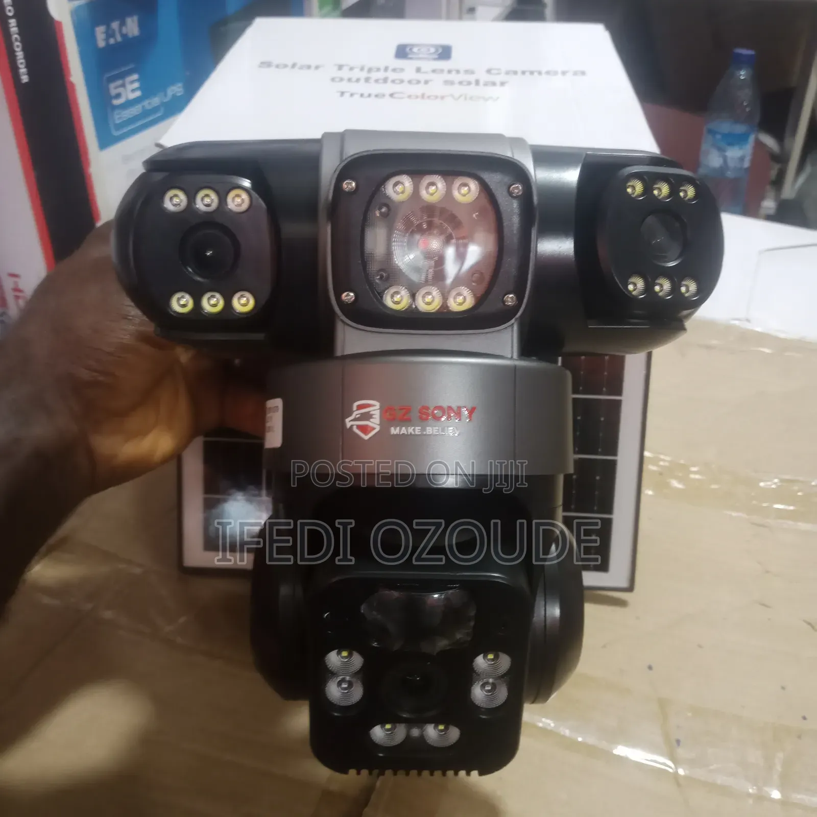V380 3lens Wifi Solar Camera