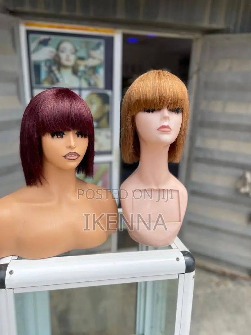 Full Fringes Human Hair Wig