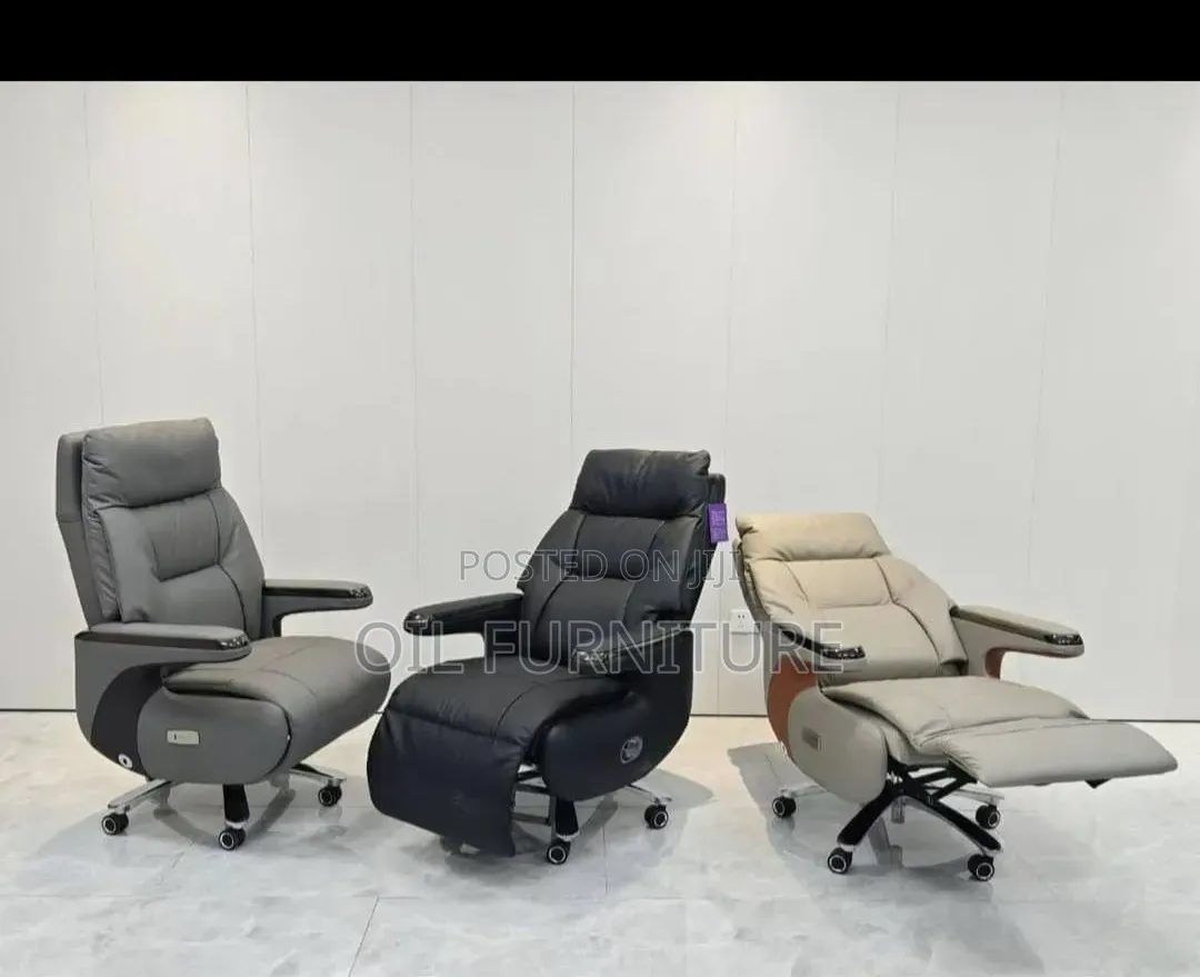 Luxury Executive Recliner Office Chair With Extendable Footrest