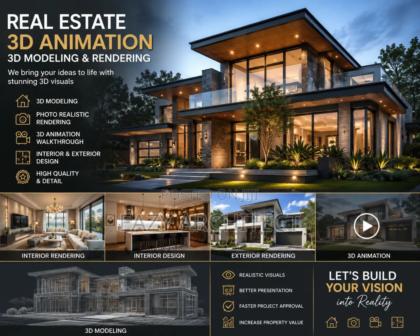 Estate Animation, 3d Rendering Services/ Real Estate Visualization