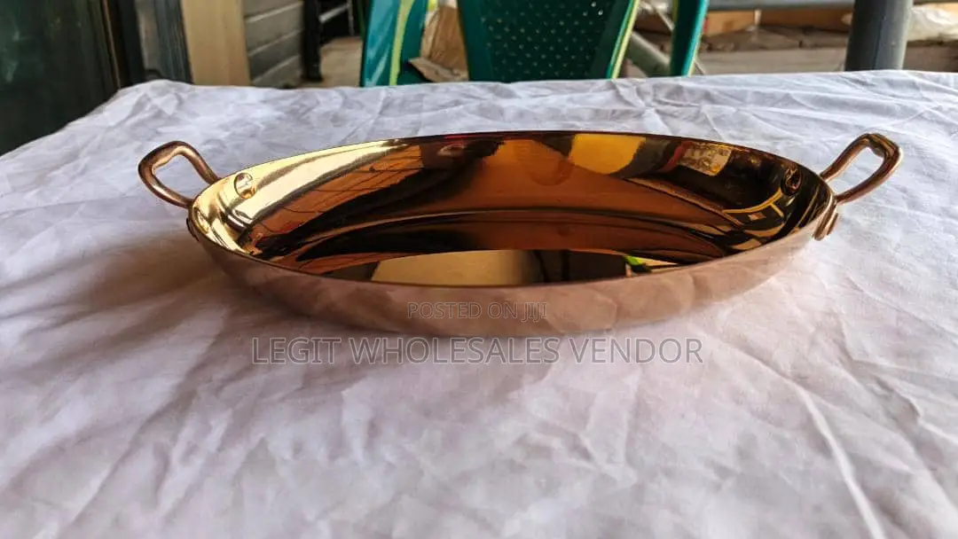 Oval Bronze Stainless Dish (26*18*5cm)